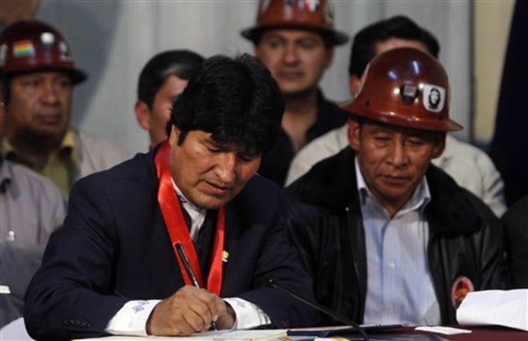 Evo Morales, Pedro Montes